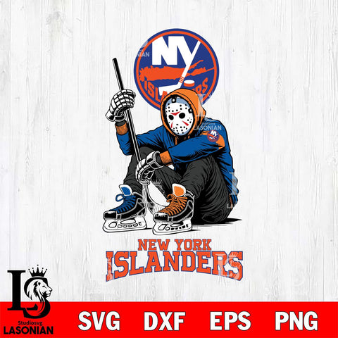 New York Islanders NHL Jason Voorhees Halloween SVG Svg Eps Dxf Png File, Digital Download, Instant Download