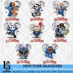 New York Islanders Stitch Halloween Bundle 8 SVG Svg Eps Dxf Png File, Digital Download, Instant Download