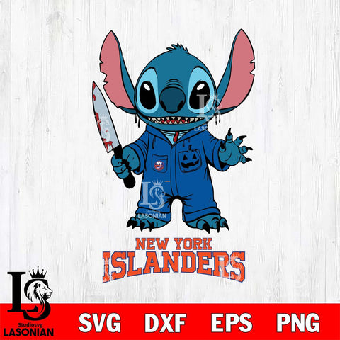 New York Islanders Stitch Horror 2 Svg Eps Dxf Png File, NHL svg, Digital Download, Instant Download