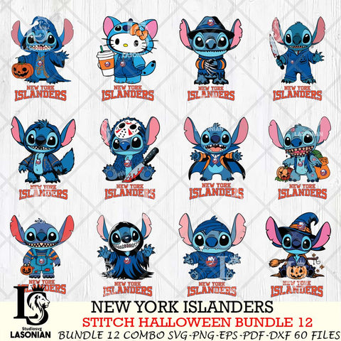 New York Islanders Stitch Horror Bundle 12 SVG Svg Eps Dxf Png File,Bundle NHL svg, Digital Download, Instant Download