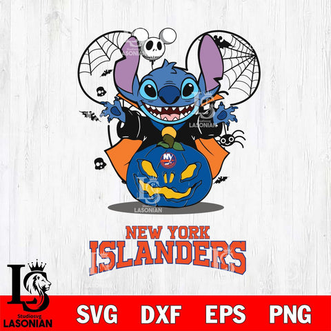 New York Islanders Stitch Horror Halloween Svg Eps Dxf Png File, Digital Download, Instant Download