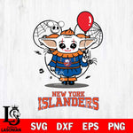 New York Islanders Stitch Pennywise Halloween Svg Eps Dxf Png File, Digital Download, Instant Download