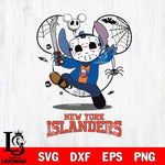 New York Islanders Stitch jason voorhees Halloween Svg Eps Dxf Png File, Digital Download, Instant Download