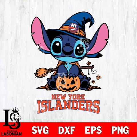 New York Islanders Stitch witch Svg Eps Dxf Png File, NHL svg, Digital Download, Instant Download