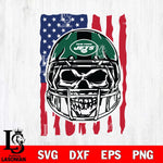 New York Jets American Skull Helmet Svg Eps Dxf Png File, Digital Download, Instant Download