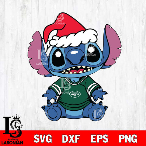 New York Jets Baby Stitch Christmas Svg Eps Dxf Png File, Digital Download, Instant Download