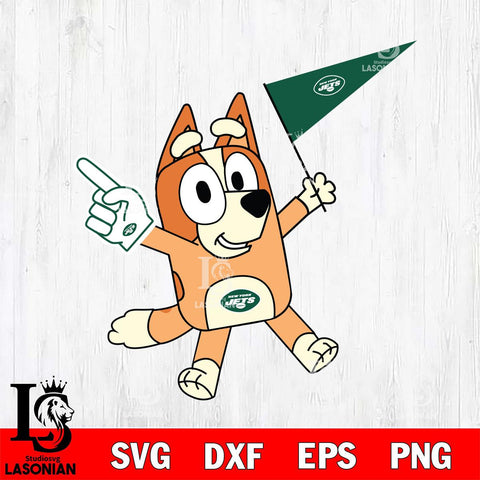 New York Jets Bingo Bluey Flag Svg Eps Dxf Png File,NFL Cut Svg Files,Digital File,Sublimation