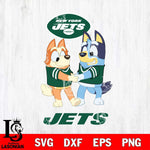 New York Jets Bluey Chilli Dance Svg Eps Dxf Png File, Digital Download, Instant Download