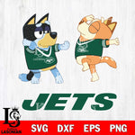 New York Jets Bluey Dance Svg Eps Dxf Png File, Digital Download, Instant Download