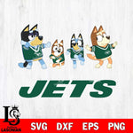 New York Jets Bluey Dance Mode Squats Svg Eps Dxf Png File, Digital Download, Instant Download