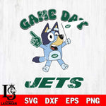 New York Jets Bluey Game Day Svg Eps Dxf Png File, Digital Download, Instant Download