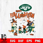 New York Jets Bluey Halloween Family Svg Eps Dxf Png File, Digital Download, Instant Download