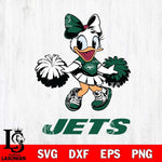 New York Jets Daisy Duck Cheerleader Disney, Svg Eps Dxf Png File, Digital Download