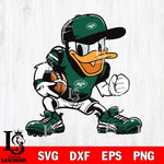 New York Jets Donal Duck Svg Eps Dxf Png File, Digital Download, Instant Download