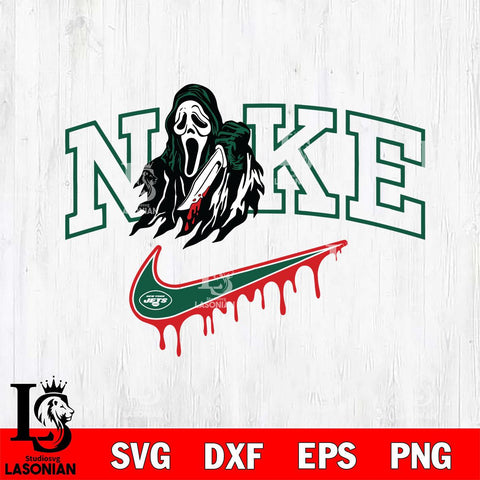 New York Jets Ghostface Nike Svg Eps Dxf Png File, Digital Download, Instant Download