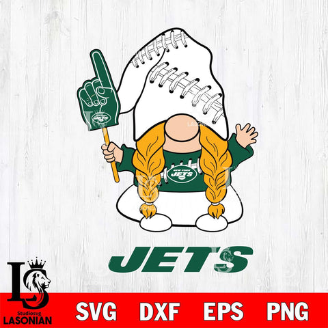 New York Jets Gnomes Fan Svg Eps Dxf Png File, Digital Download, Instant Download