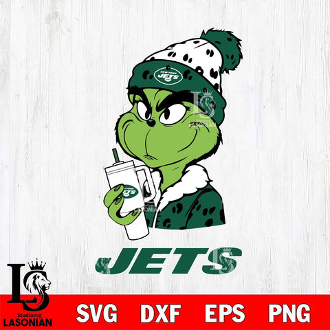 New York Jets Grinch Bougie Leopard Svg Eps Dxf Png File, Digital Download, Instant Download