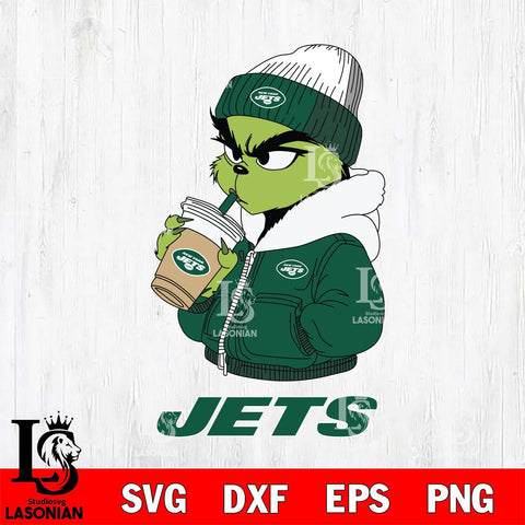 New York Jets Grinch Bougie Sport Svg Eps Dxf Png File, Digital Download, Instant Download