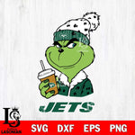 New York Jets Grinch Christmas hat Svg Eps Dxf Png File, Digital Download, Instant Download