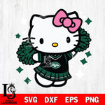 New York Jets Hello Kitty Cheerleader 4 Svg Eps Dxf Png File, Digital Download, Instant Download