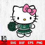 New York Jets Hello Kitty Cheerleader 8 Svg Eps Dxf Png File, Digital Download, Instant Download