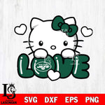 New York Jets Hello Kitty Love Svg Eps Dxf Png File, Digital Download, Instant Download