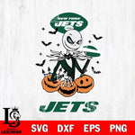 New York Jets Jack Skellington 2 halloween Svg Eps Dxf Png File, Digital Download, Instant Download