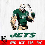 New York Jets Jason Voorhees Svg Eps Dxf Png File, Digital Download