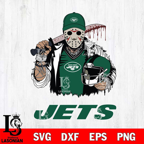 New York Jets Jason Voorhees 2 Svg Eps Dxf Png File, Digital Download