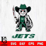 New York Jets Jason Voorhees 3 Svg Eps Dxf Png File, Digital Download