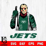 New York Jets Jason Voorhees 6 Svg Eps Dxf Png File, Digital Download