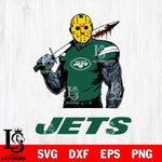 New York Jets Jason Voorhees 7 Svg Eps Dxf Png File, Digital Download