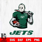 New York Jets Jason Voorhees 9 Svg Eps Dxf Png File, Digital Download