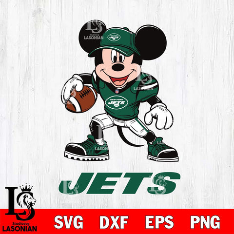 New York Jets Mikey Mouse Disney, Svg Eps Dxf Png File, Digital Download