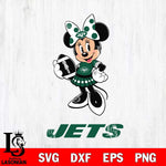 New York Jets Minnie Mouse, Svg Eps Dxf Png File, Digital Download