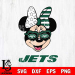 New York Jets Minnie Mouse Love 2, Svg Eps Dxf Png File, Digital Download