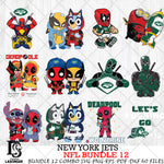 New York Jets NFL Bundle 12 Svg Eps Dxf Png File, Digital Download, Instant Download