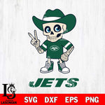 New York Jets Skeleton Football 2 Svg Eps Dxf Png File, Digital Download