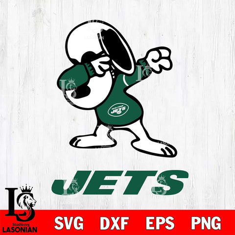 New York Jets Snoopy Sport 3 Svg Eps Dxf Png File, NFL svg, Digital Download, Instant Download