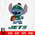 New York Jets Stitch Disney, Svg Eps Dxf Png File, Digital Download