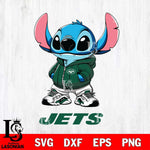 New York Jets Stitch Disney NFL Svg Eps Dxf Png File, Digital Download, Instant Download