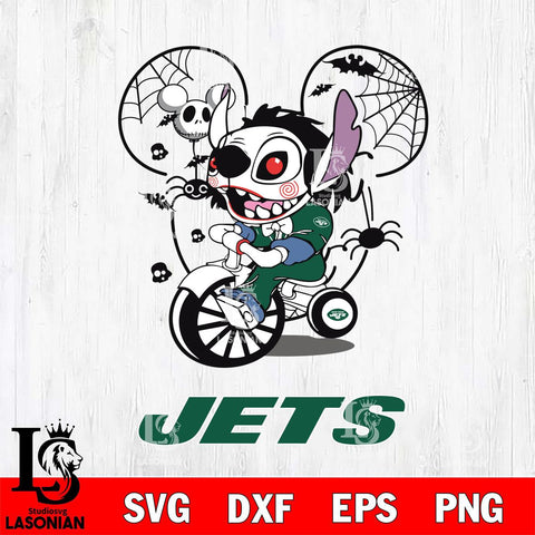 New York Jets Stitch Jigsaws Halloween Svg Eps Dxf Png File, Digital Download, Instant Download