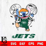 New York Jets Stitch Michael Halloween Svg Eps Dxf Png File, Digital Download, Instant Download