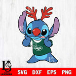 New York Jets Stitch Reindeer Svg Eps Dxf Png File, Digital Download, Instant Download