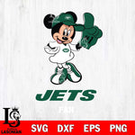 New York Jets #1 Fan Minnie Mouse Svg Eps Dxf Png File, Digital Download, Instant Download