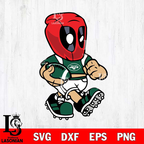 New York Jets deadpool 3 Sport Svg Eps Dxf Png File, Digital Download, Instant Download