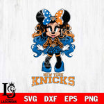 New York Knicks Beauty Minnie Mouse Svg Eps Dxf Png File, Digital Download, Instant Download