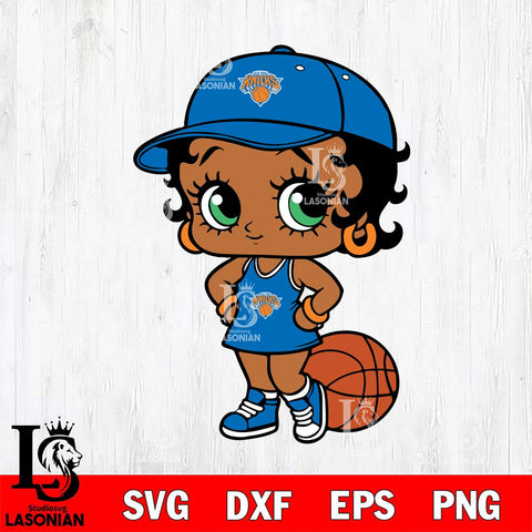 New York Knicks Betty Boop NBA Svg Eps Dxf Png File, NBA svg, Digital Download, Instant Download