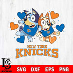 New York Knicks Bluey & Bingo 10 Svg Eps Dxf Png File, NBA svg, Digital Download, Instant Download