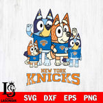 New York Knicks Bluey & Bingo 14 Svg Eps Dxf Png File, NBA svg, Digital Download, Instant Download